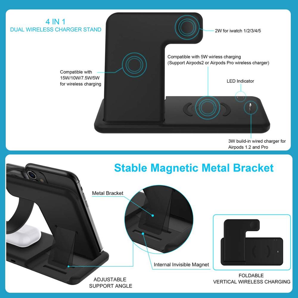 Apple Fast Charging Wireless Stand For Multiple Devices