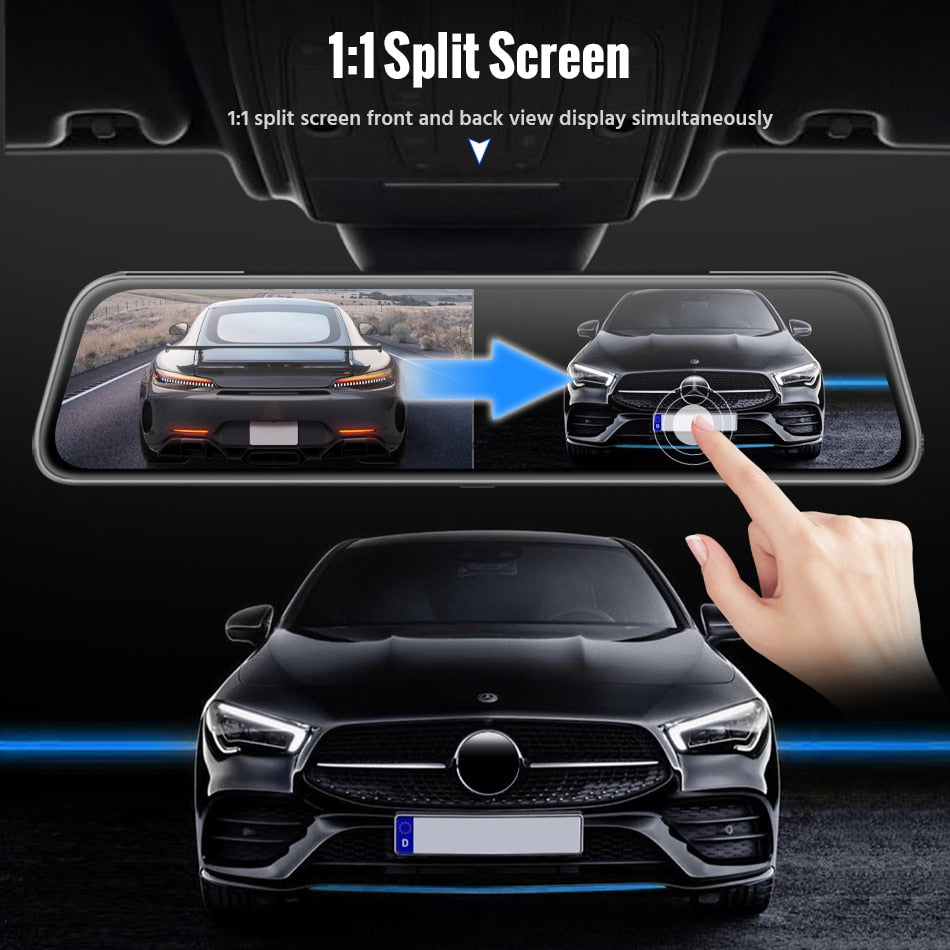 Car DVR Mirror Video Recorder Touch Screen Dashcam
