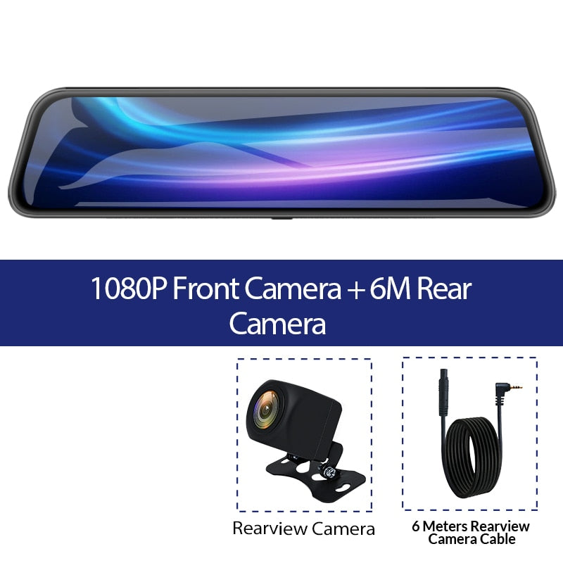 Car DVR Mirror Video Recorder Touch Screen Dashcam