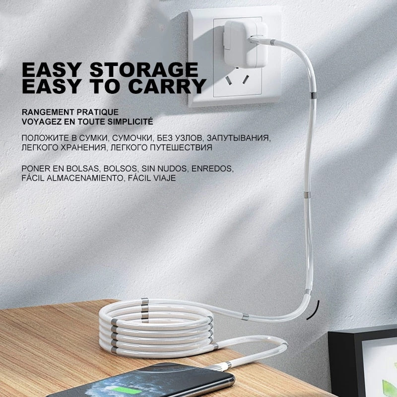 Magnetic Rope Phone Charging Cable