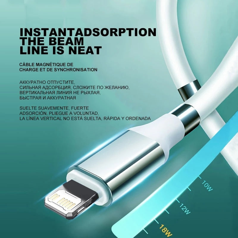 Magnetic Rope Phone Charging Cable