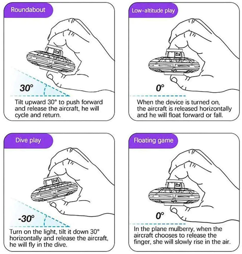 Light up UFO Boomerang