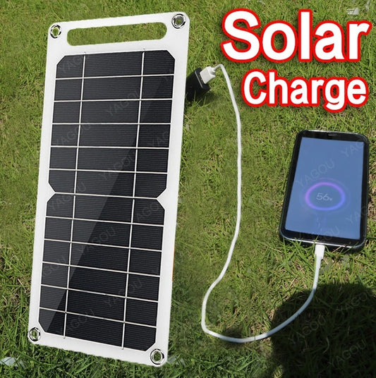 5V High Power USB Solar Panel Outdoor Waterproof Power Solar Charger for Mobile Phone