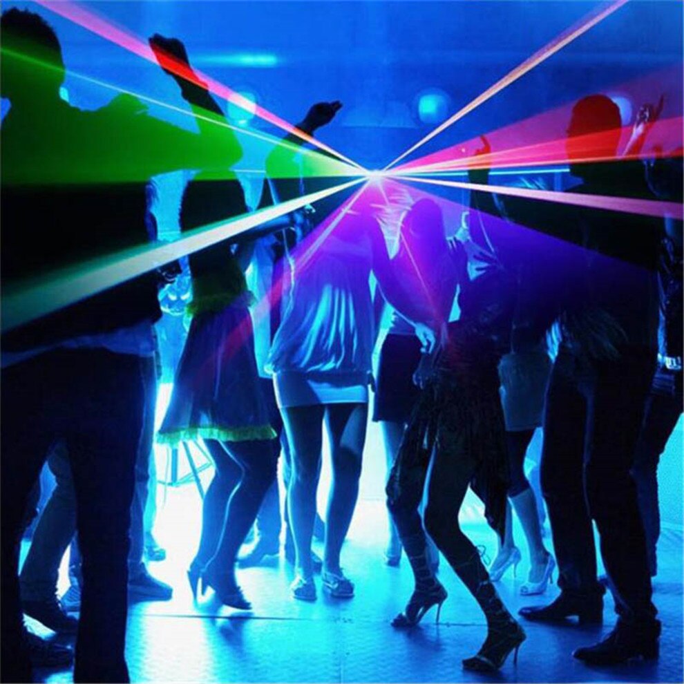 RGB Laser Beam Line Scanner Projector DJ Disco Stage Lighting Effect Dance Party